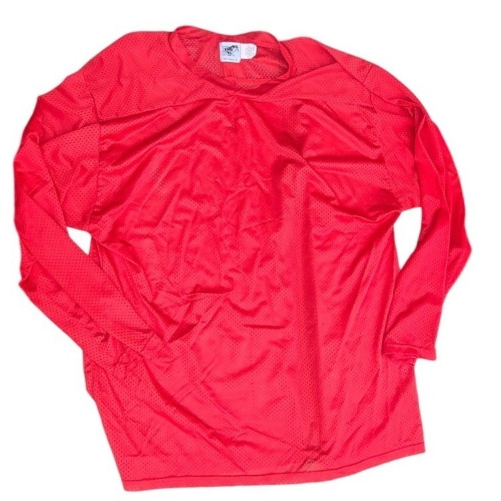 Pear Sox Long Sleeve Mesh Athletic Jersey Shirt Red XXL Made in USA guc hockey